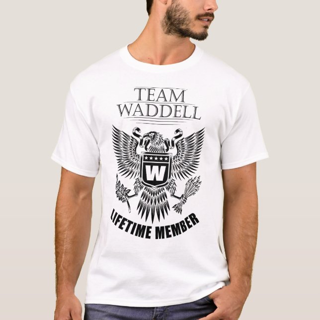 Team Waddell Lifetime member T-Shirt (Front)