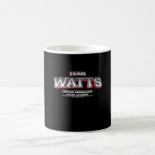 Team WATTS Family Surname Last Name Member Coffee Mug