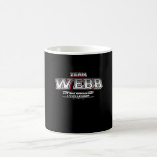 Team WEBB Family Surname Last Name Member Coffee Mug