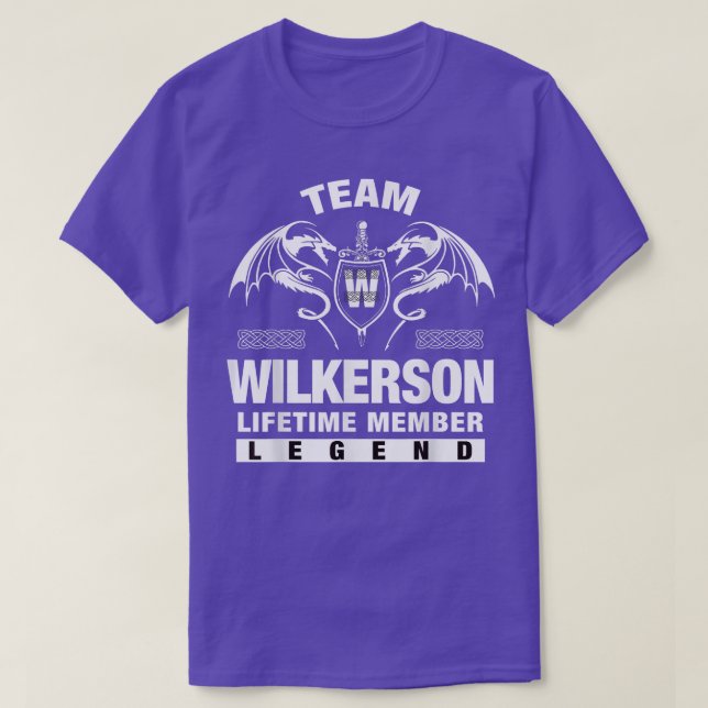 Team WILKERSON Lifetime Member Gifts  T-Shirt (Design Front)