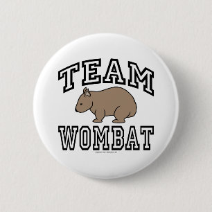 Team Wombat 6 Cm Round Badge