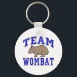 Team Wombat II Key Ring<br><div class="desc">Team Wombat,  the winningest team in the history of Australia. Team Wombat design in grey and blue.</div>