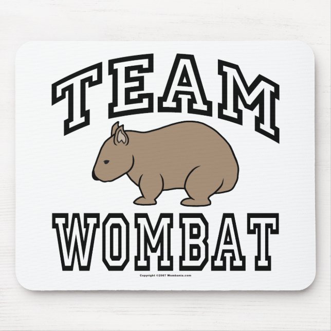 Team Wombat Mouse Pad (Front)