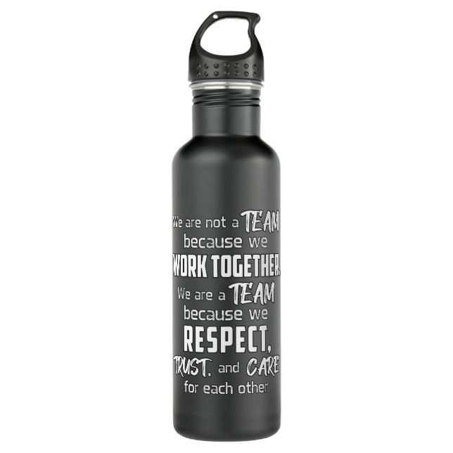 Team Work Job Awesome Spirit Team Player Gift Idea 710 Ml Water Bottle (Front)