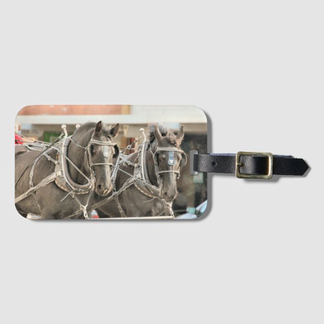 Team work    luggage tag (Front Horizontal)