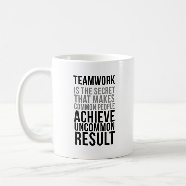 Team Work Makes Is The Secret Coffee Mug (Left)