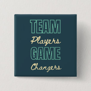 Team Work Motivational Corporate Staff Office 15 Cm Square Badge