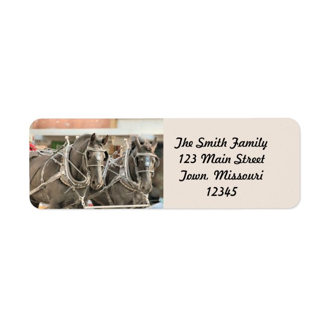 Team Work Return Address Label (Front)