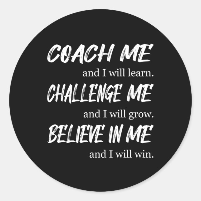 Team Work Spirit Job Awesome Team Player Gift Idea Classic Round Sticker (Front)