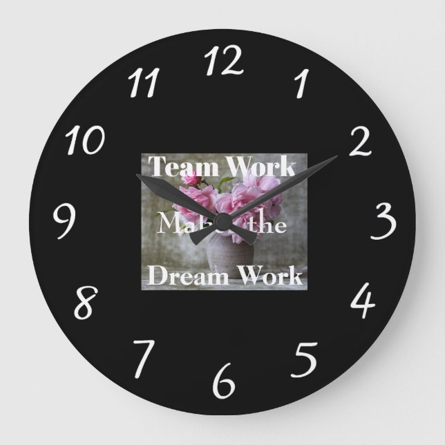 Team Work Wall Clock (Front)