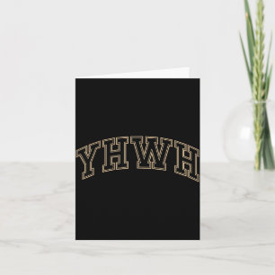 Team Yhwh Adonai Christian Faith Based Mens Womens Card