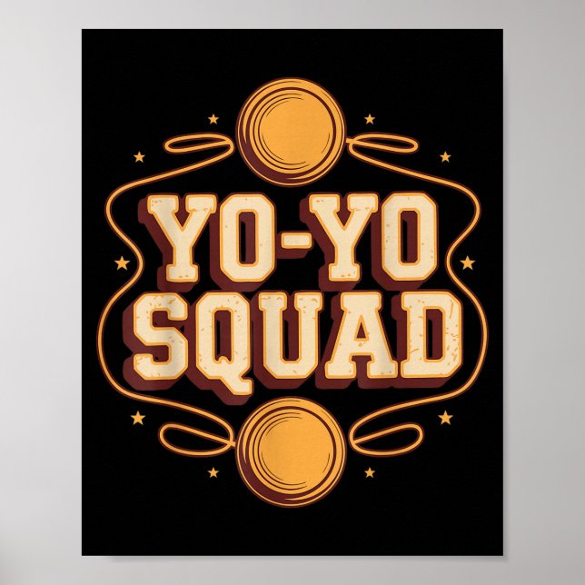 Team Yoyo Player Squad Yo-yo  Poster (Front)
