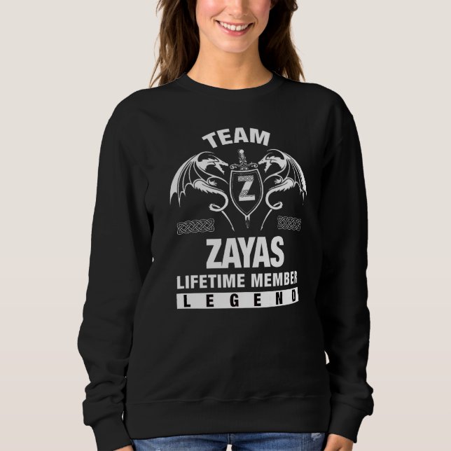Team Zayas Lifetime Member Sweatshirt (Front)