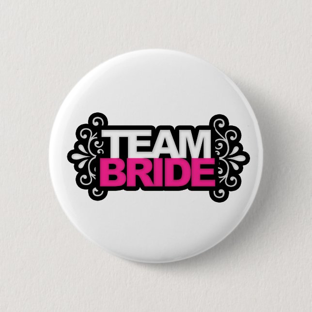teambride3 6 cm round badge (Front)