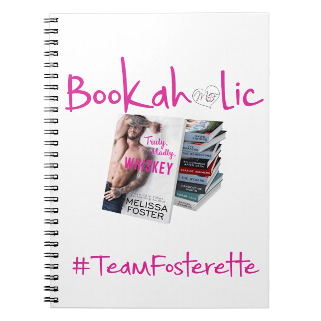 #TeamFosterette Bookaholic 6.5" x 8.75" Notebook (Front)