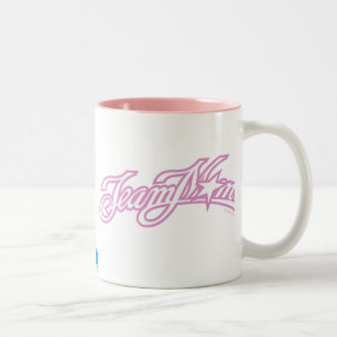 TeamMom Pink Logo Two-Tone Coffee Mug