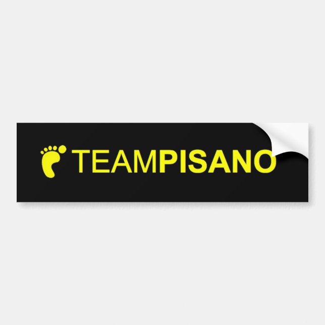TeamPisano Bumper sticker (Front)