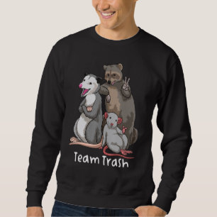 Teams Trash. Opossum Racoon Rat, Funny Animals Ga Sweatshirt