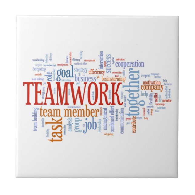 TEAMWORK CERAMIC TILE (Front)