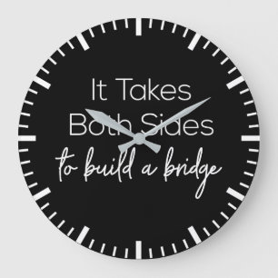 Teamwork Corporation Motivational Large Clock