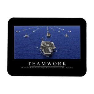 Teamwork: Inspirational Quote Magnet