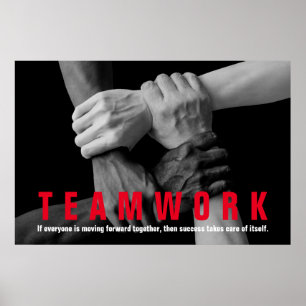 Teamwork Inspirational Quote Motivational Poster