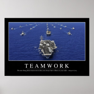 Teamwork: Inspirational Quote Poster