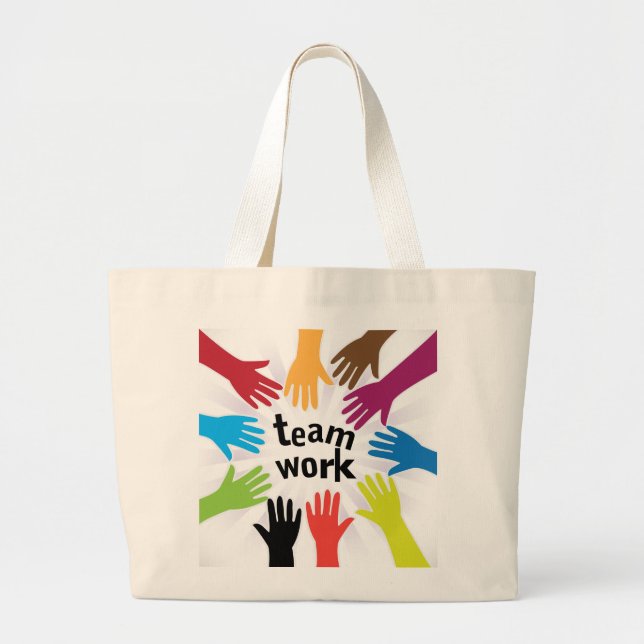 TeamWork Large Tote Bag (Front)