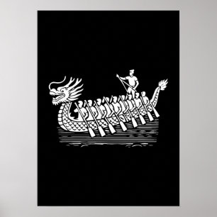 Teamwork Makes the Stream Work, Dragon Boat Racing Poster