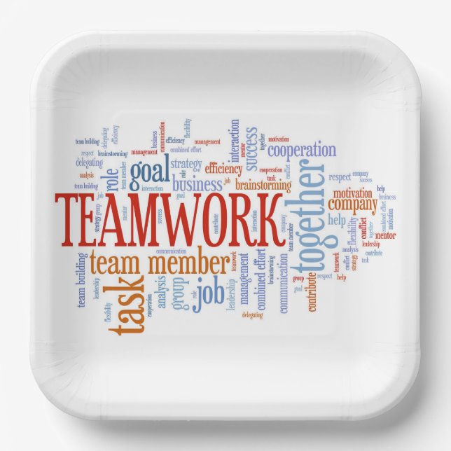 TEAMWORK PAPER PLATE (Front)