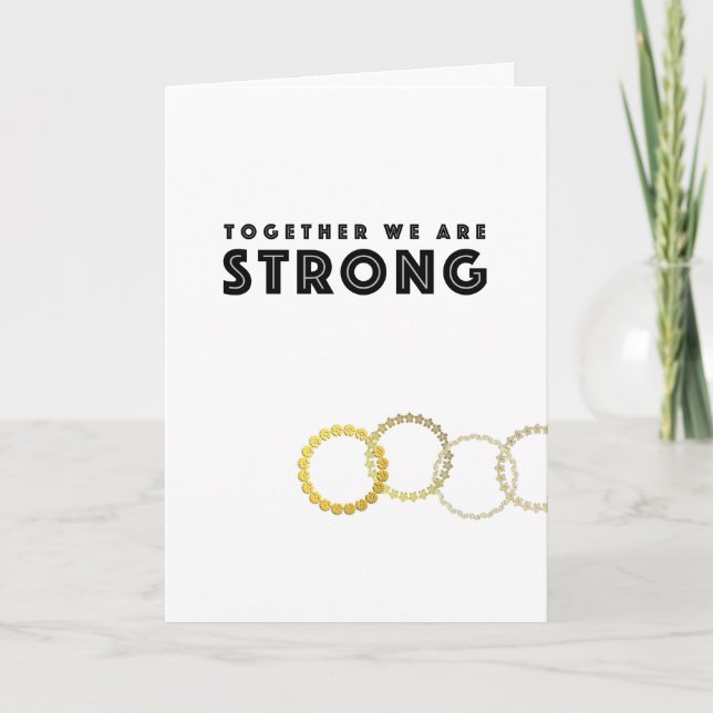 Teamwork Strength Thank You Card Customisable (Front)
