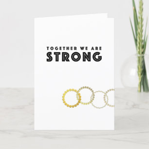 Teamwork Strength Thank You Card Customisable