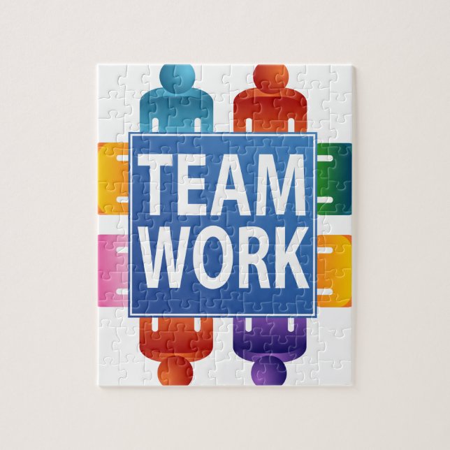 Teamwork Table Jigsaw Puzzle (Vertical)