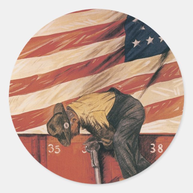 Teamwork Wins Classic Round Sticker (Front)