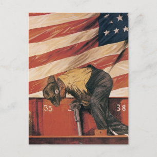 Teamwork Wins Postcard