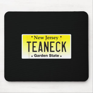 Teaneck New Jersey Hometown Nj License Plate Graph Mouse Pad