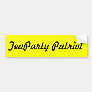 TeaParty Patriot Bumper Sticker