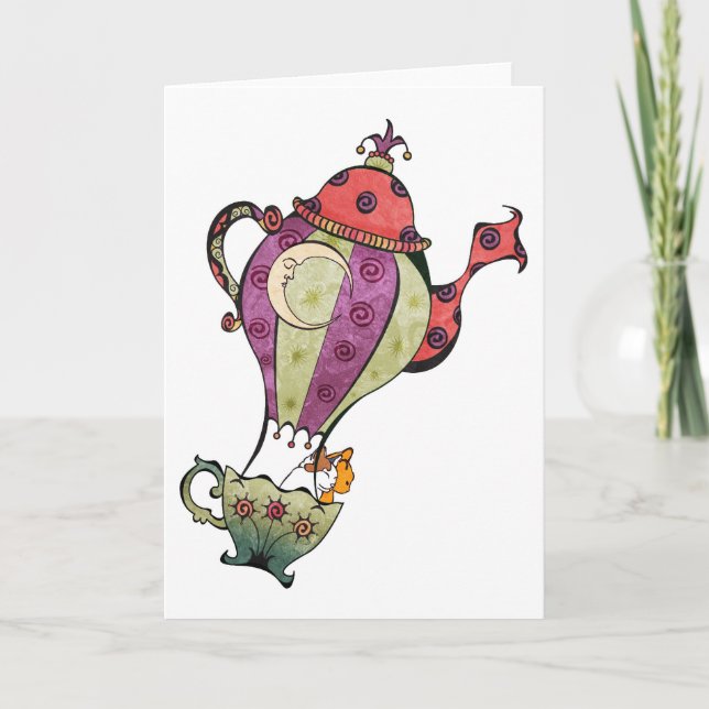 Teapot Balloon Card (Front)