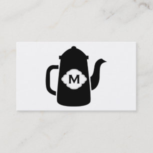 Teapot (black) business card