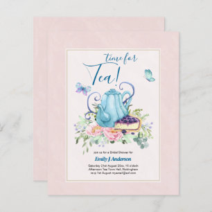 Teapot Bridal Shower Teatime Afternoon Tea Invites