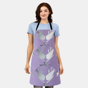 Teapot + Cups Lavender Teapot Apron