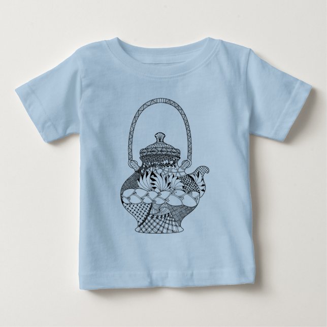 Teapot Doodle Baby T-Shirt (Front)