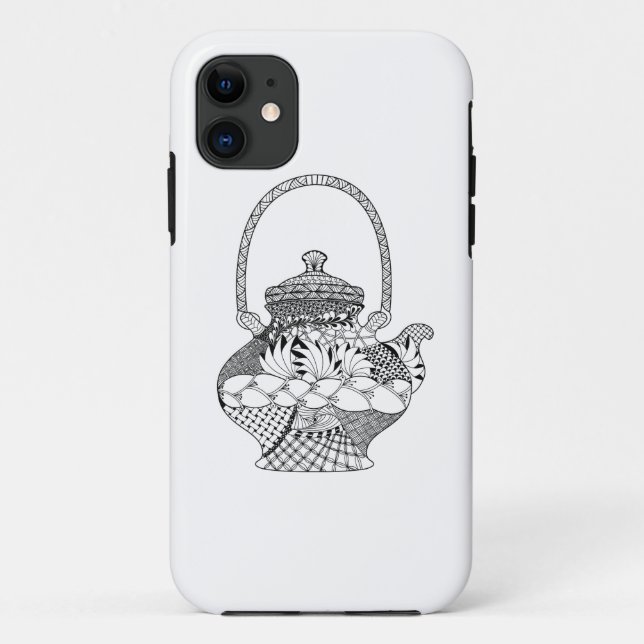 Teapot Doodle Case-Mate iPhone Case (Back)