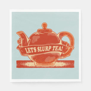 Teapot Funny Drinking Tea Napkin