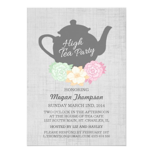 Afternoon Tea Invitation Ideas 6