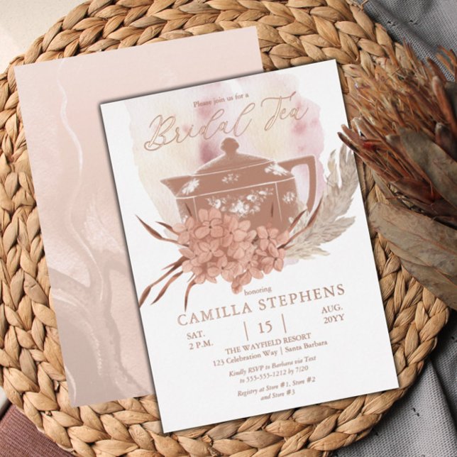 Teapot | Hydrangeas | Pampas Grass Bridal Tea (Creator Uploaded)