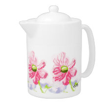 Teapot : Iris Flowers