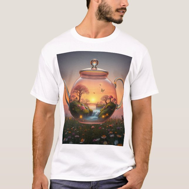 Teapot Landscape 1 T-Shirt (Front)