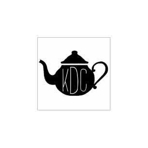 Teapot Monogram Art Stamp