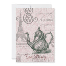 teapot paris eiffel tower vintage tea party